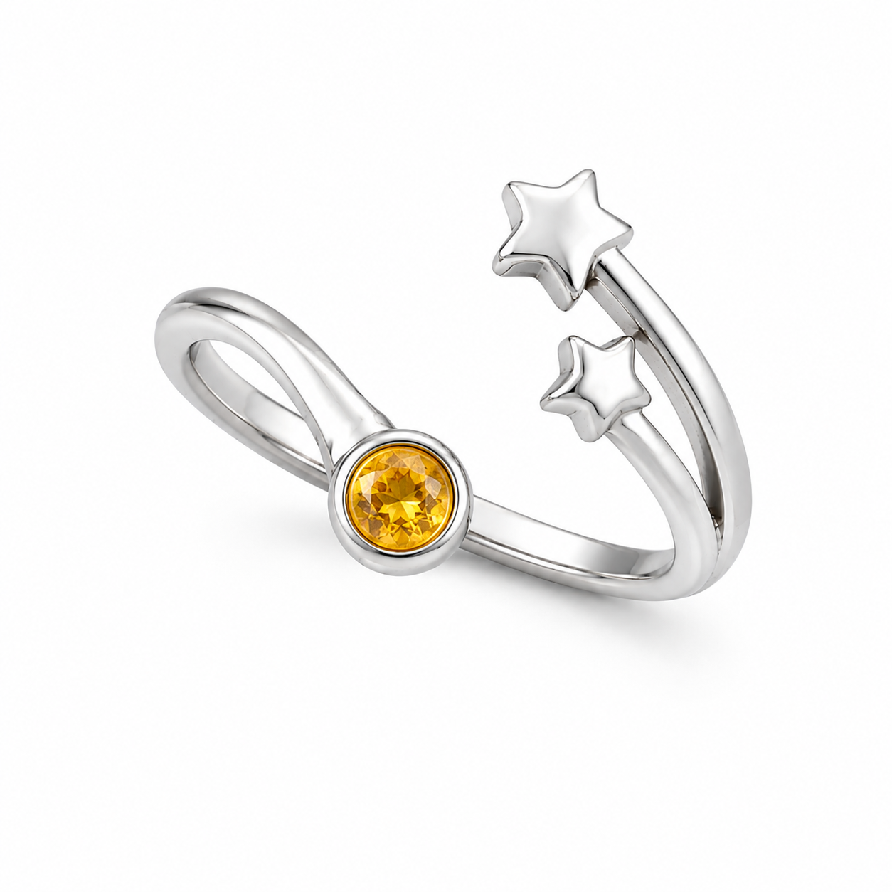 Adjustable silver rings