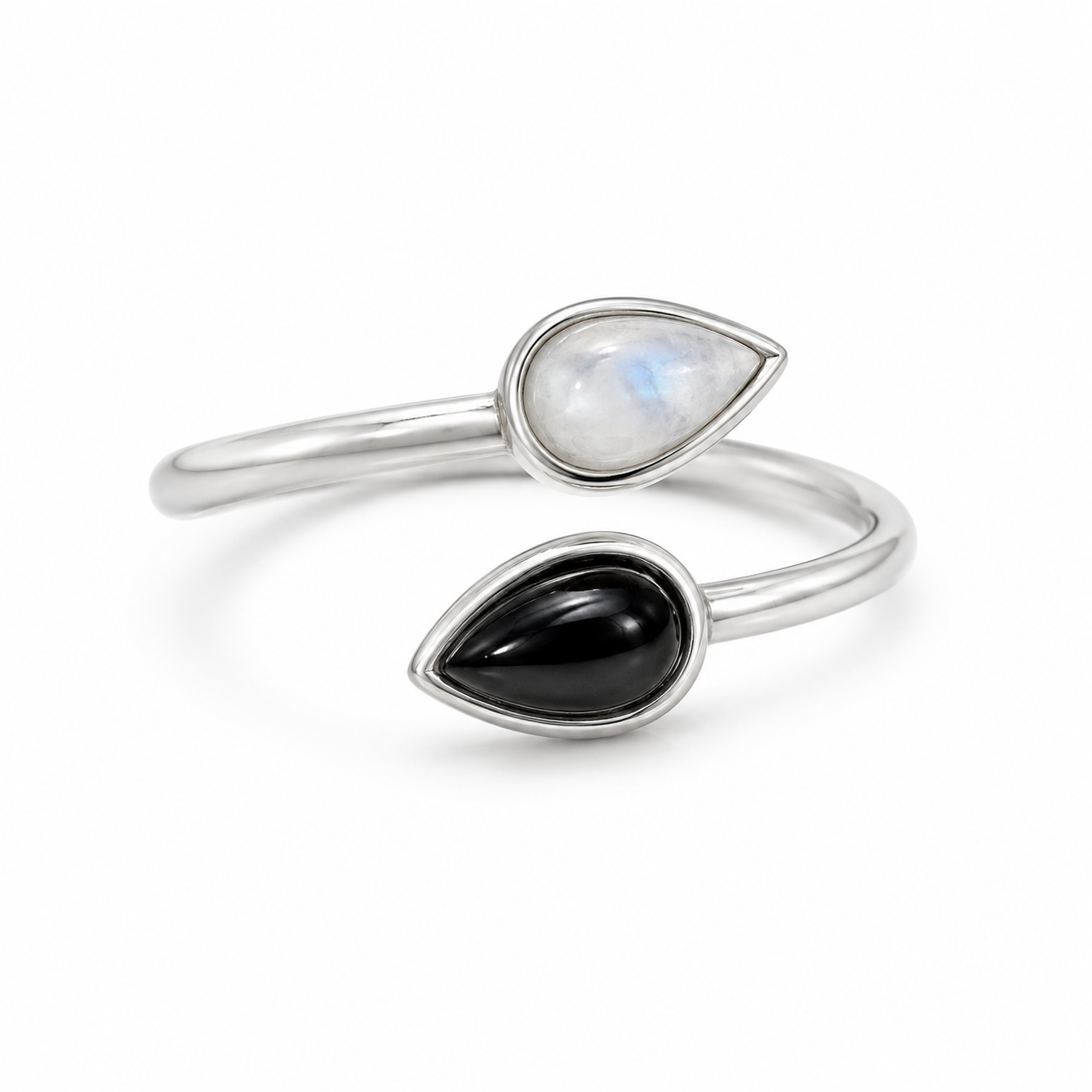 Silver adjustable rings