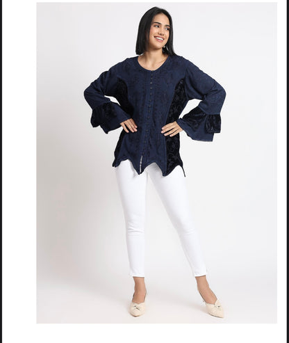 RAYON VELVET TOP