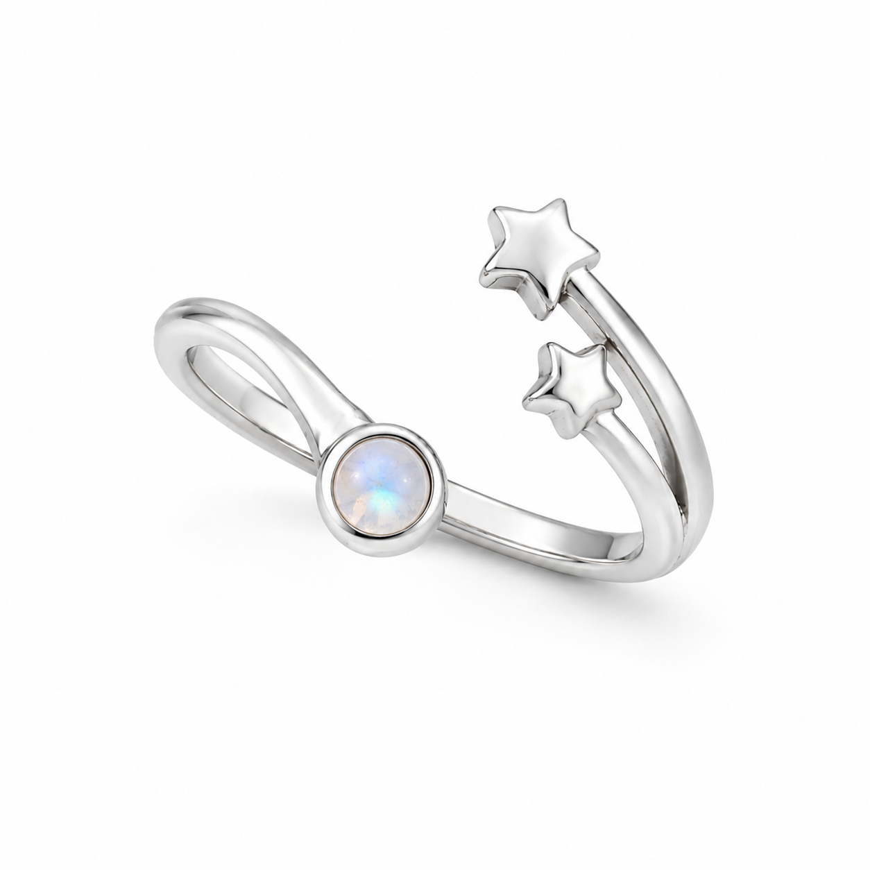 Adjustable silver rings