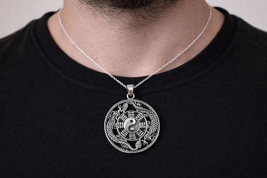 Yin Yang Bagua Dragon Pendant