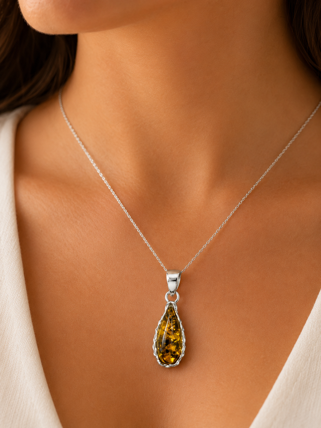 Amber pendants