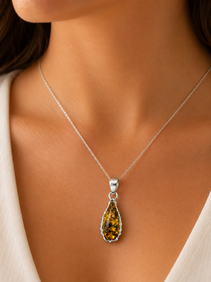 Amber pendants