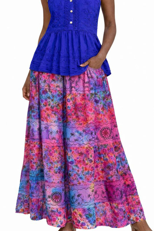 Mix colour skirt