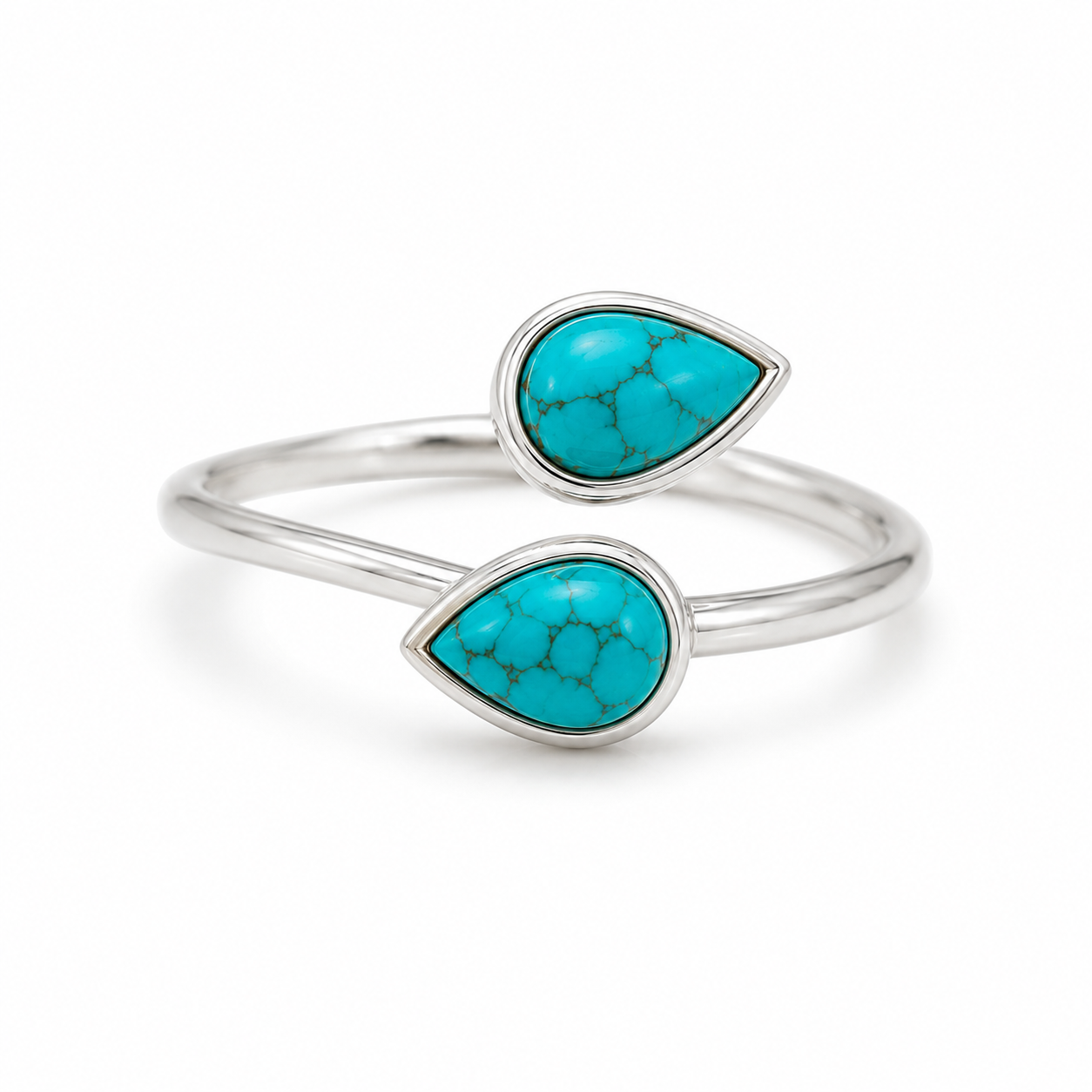 Silver adjustable rings