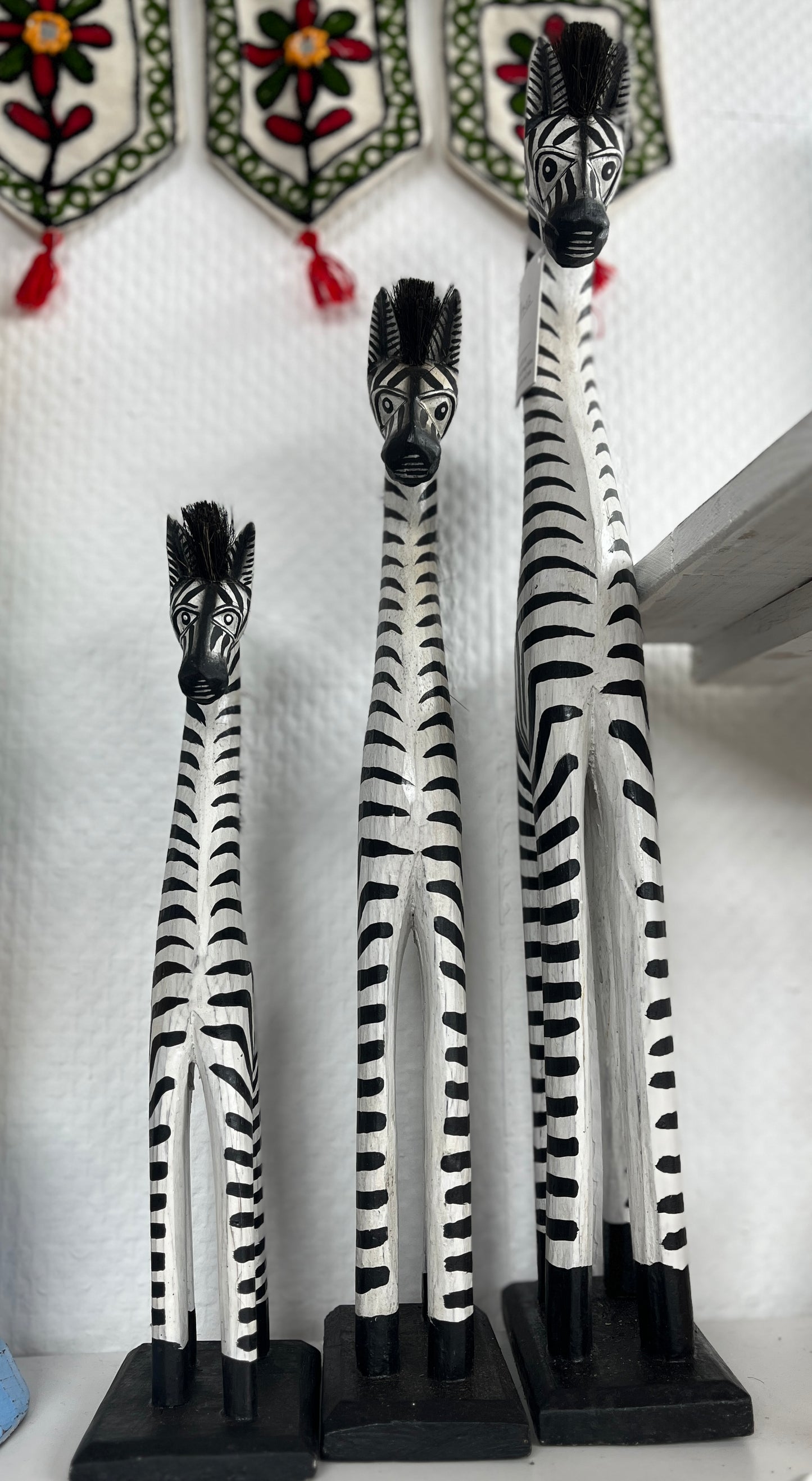 Handmade Wooden Zebra