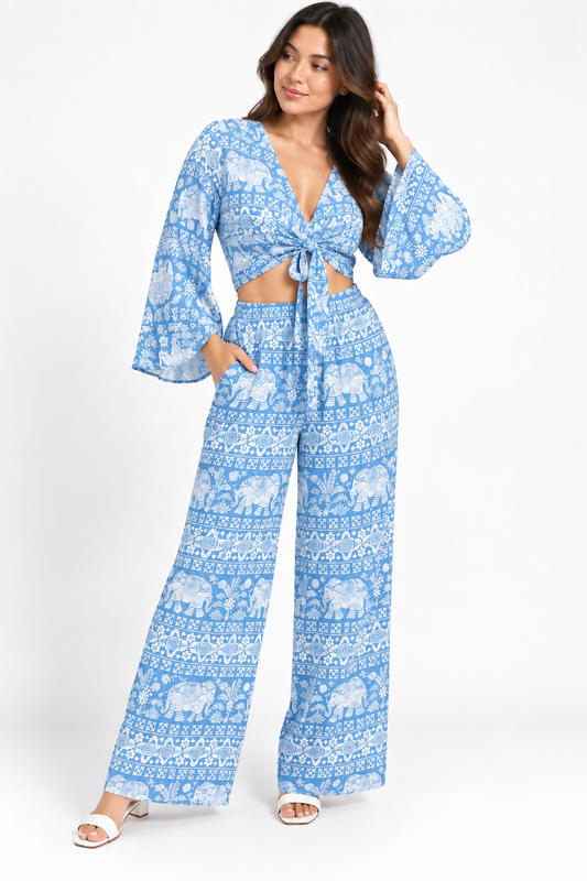 Printed Boho Co-Ord Set 🌿