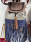 Handmade Leather Fringe Backpack