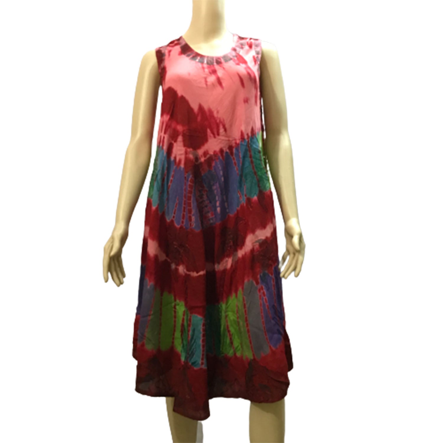 Ganesha Handicrafts Multicoloured Cut Sleeve Flower Print Embroidered Dress, Embroidered Dress, Sleeve Flower Print Dress, Multicoloured Dress, Cut Sleeve, Flower Print Dress, Multicoloured Sleeve