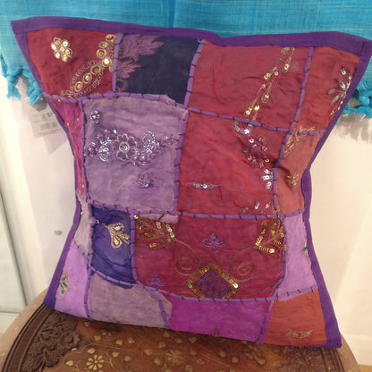 Ganesha Handicrafts  Patchwork Material Indian Style Cushion Covers, Cushion Covers, Indian Style Cushion Covers, Patchwork material Cushion Covers, Material Indian Cushion Covers, Modern Cushion Covers