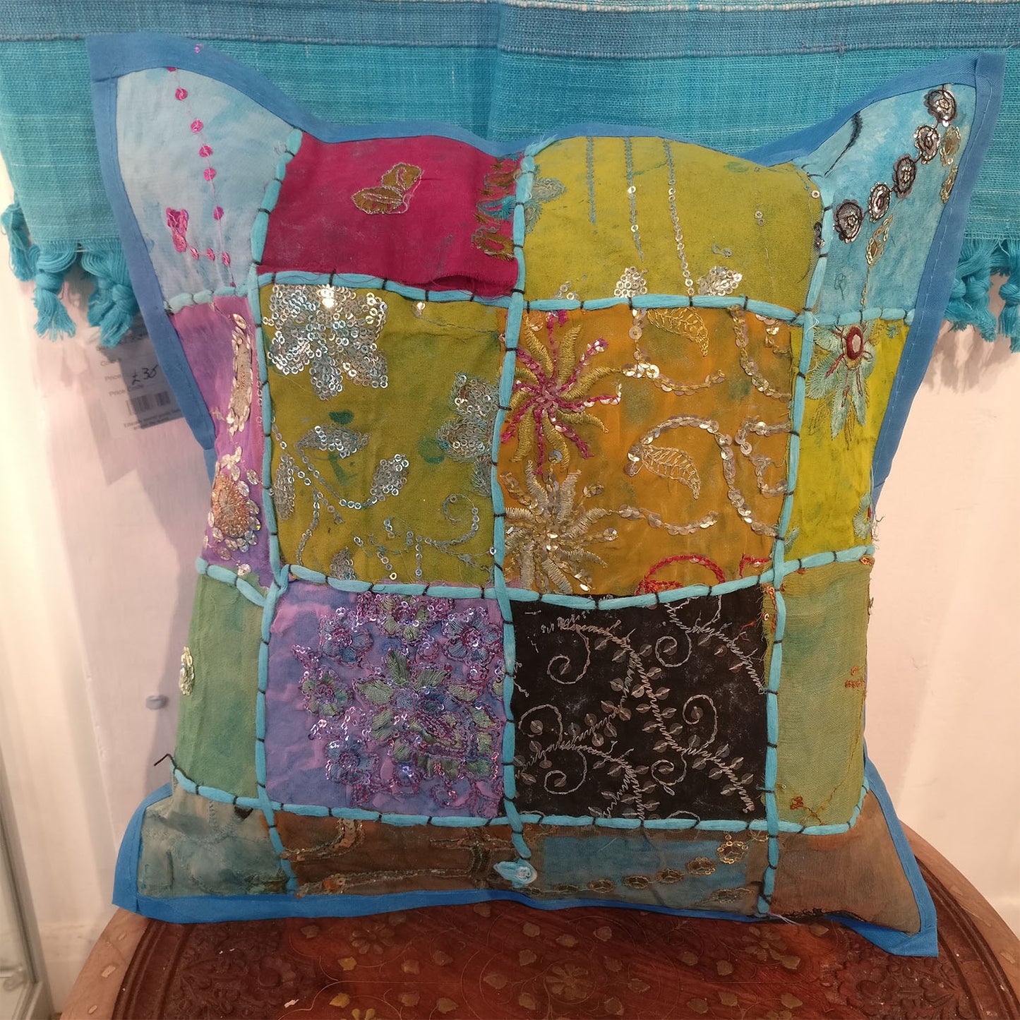 Ganesha Handicrafts Patchwork Material Indian Style Cushion Covers, Cushion Covers, Indian Style Cushion Covers, Patchwork material Cushion Covers, Material Indian Cushion Covers, Modern Cushion Covers