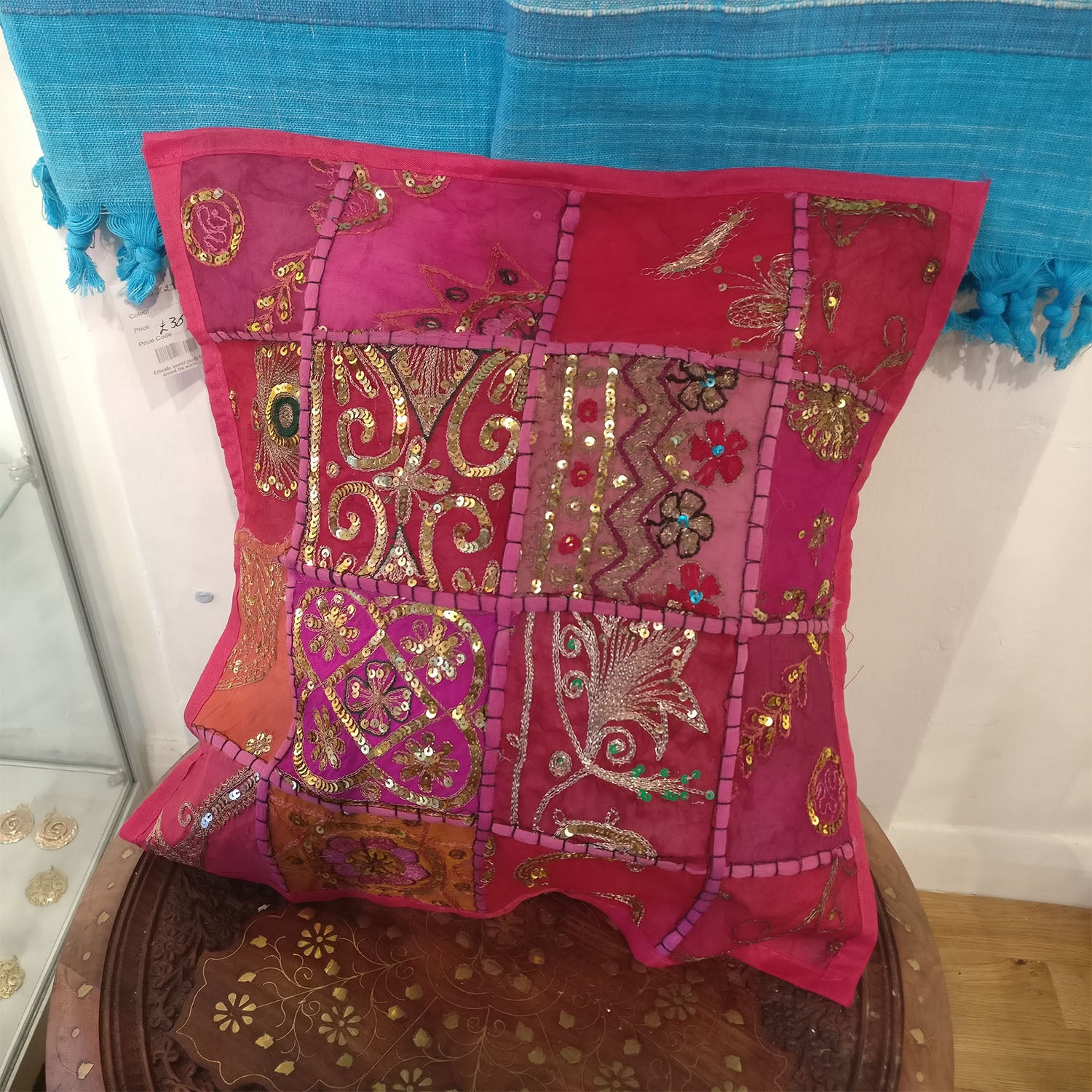 Ganesha Handicrafts Patchwork Material Indian Style Cushion Covers, Cushion Covers, Indian Style Cushion Covers, Patchwork material Cushion Covers, Material Indian Cushion Covers, Modern Cushion Covers