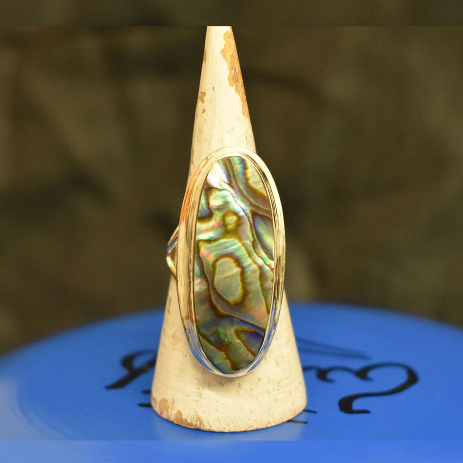 Ganesha-handicrafts Abalone Shell Ring, Ring, Women's Ring, Shell Ring, Abalone Ring, Fashion Ring