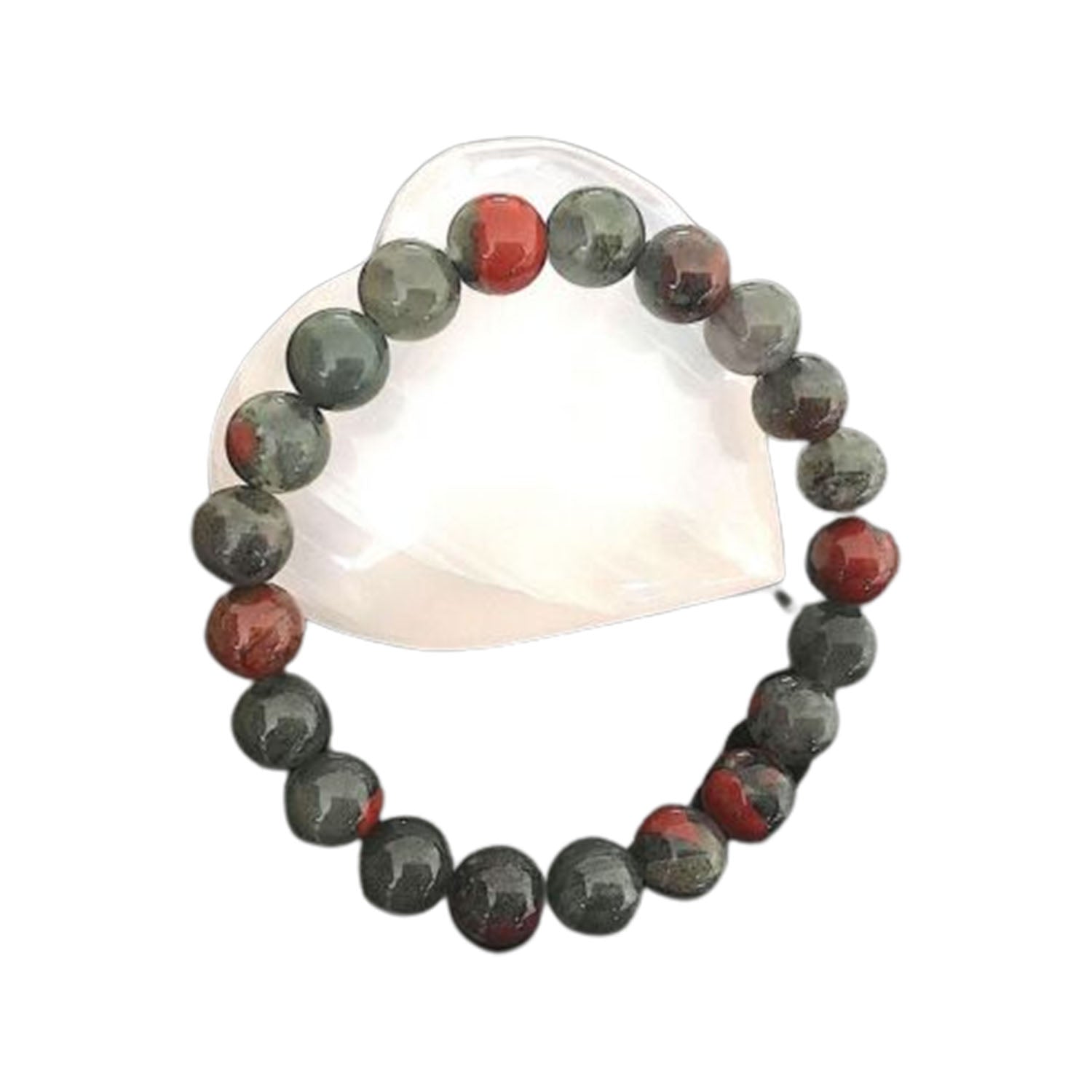 Ganesha Handicrafts, Africa Bloodstone Bracelet,  Image of Bloodstone Stretchable Bracelet, Bloodstone Stretchable Bracelet, Natural African Bloodstone Bracelet, Trends for Bracelet.