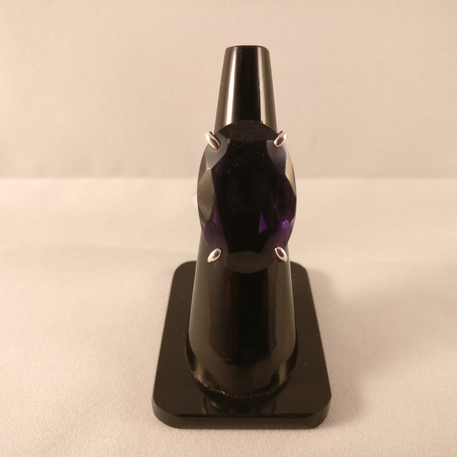 Ganesha Handicrafts-Amethyst-925 Sterling Silver Ring, Womens Fashion For Amethyst 925 Sterling Silver Ring, Size 0- Womens Amethyst Lab Created-925 Sterling Silver Ring.