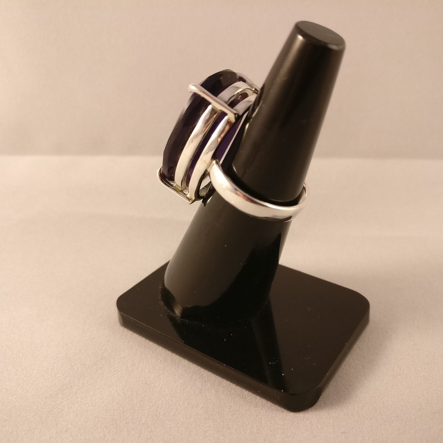 Ganesha Handicrafts-Amethyst-925 Sterling Silver Ring, Womens Fashion For Amethyst 925 Sterling Silver Ring, Size 0- Womens Amethyst Lab Created-925 Sterling Silver Ring.