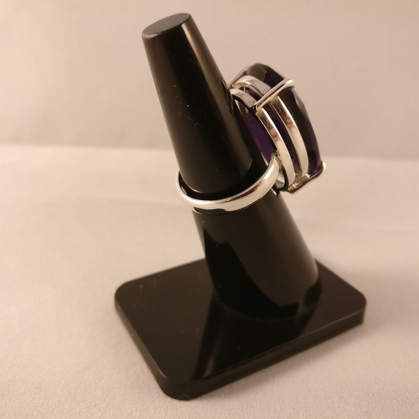 Ganesha Handicrafts-Amethyst-925 Sterling Silver Ring, Womens Fashion For Amethyst 925 Sterling Silver Ring, Size 0- Womens Amethyst Lab Created-925 Sterling Silver Ring.