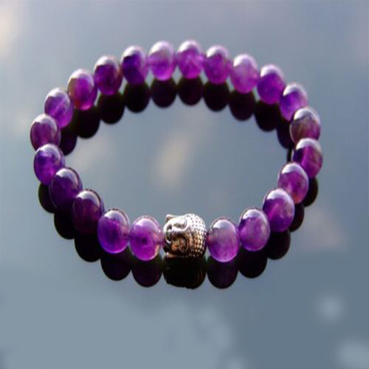 Ganesha Handicrafts, Amethyst Bracelet, Bracelet, trending Bracelet, Women's Amethyst Bracelet, Purple color Amethyst Bracelet.   