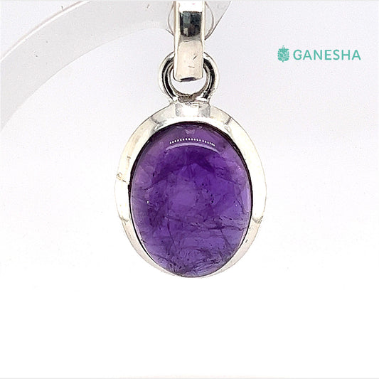 Ganesha Handicrafts, Amethyst Cabochon , 925 Sterling Silver jewellery Gift Set With Free Chain,  Amethyst Cabochon , 925 Sterling Silver jewellery Chain, 925 Sterling Silver jewellery , Womens - 925 Sterling Silver jewellery Gift Set With Free Chain, Fashion- 925 Sterling Silver jewellery Gift Set With Free Chain, Trending Womens Jewellery Gift, 925 Sterling Silver. 
