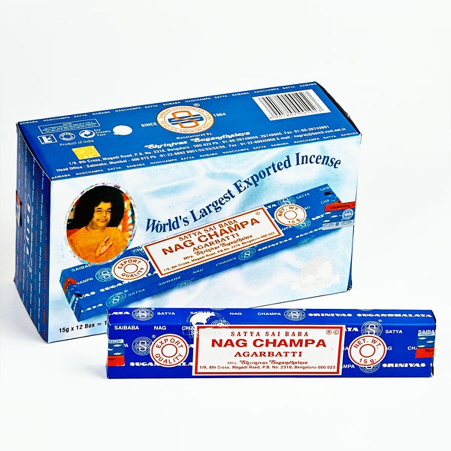 Ganesha handicrafts-Ayurvedic Agarbatti Incense Blue Nag Champa , Ayurvedic Agarbatti, Blue Nah Champa Ayurvedic Agarbatti, , Blue Nag Champa x 12, Ayurvedic Agarbatti.