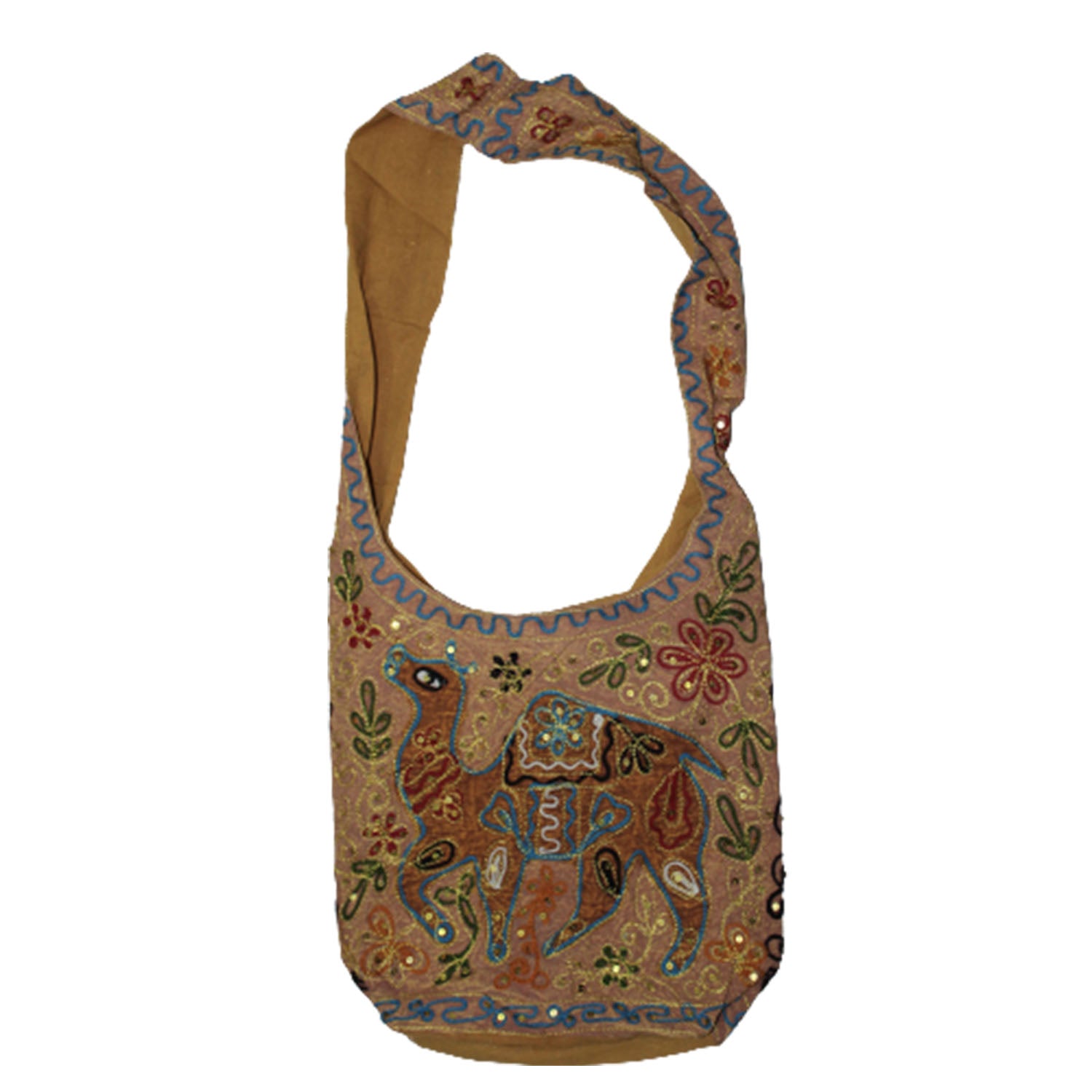 Ganesha Handicrafts, Embroidered Cotton Silk Sling Bag, Beautiful Animal Print Embroidered Cotton & Silk Sling Bag, Womens Beautiful Animal Print Embroidered Cotton & Silk Sling Bag, Womens-Fashion Bags, Silk Sling Bag.