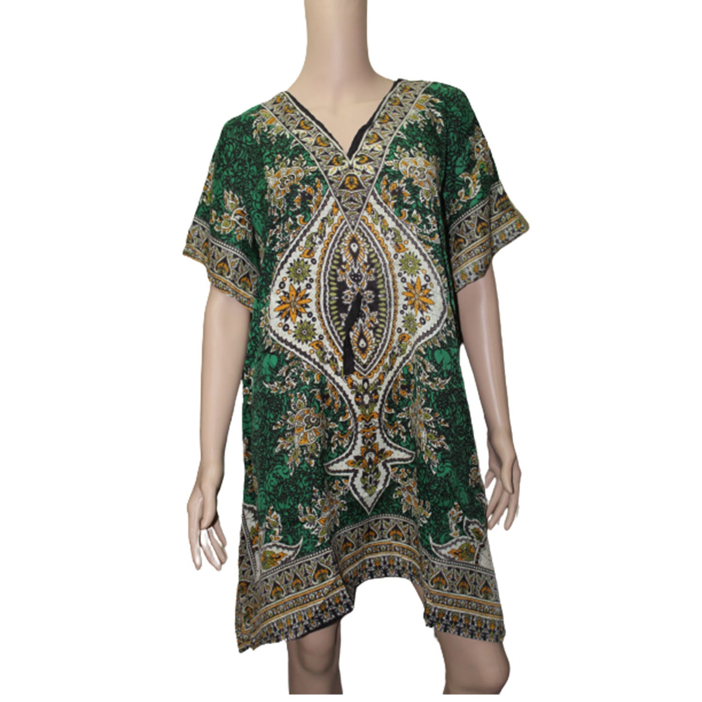 Ganesha Handicrafts Beautiful Printed Kaftaans, Beautiful Kaftaans, Kaftaans, Printed Kaftaans, Green Kaftaans