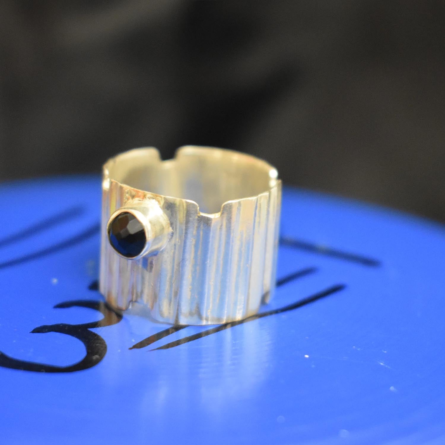 Ganesha Handicrafts, Big band Onyx Ring, Womens Fashion Ring, Band Onyx Ring, Onyx Ring, New trending Rings, Womens Ring.