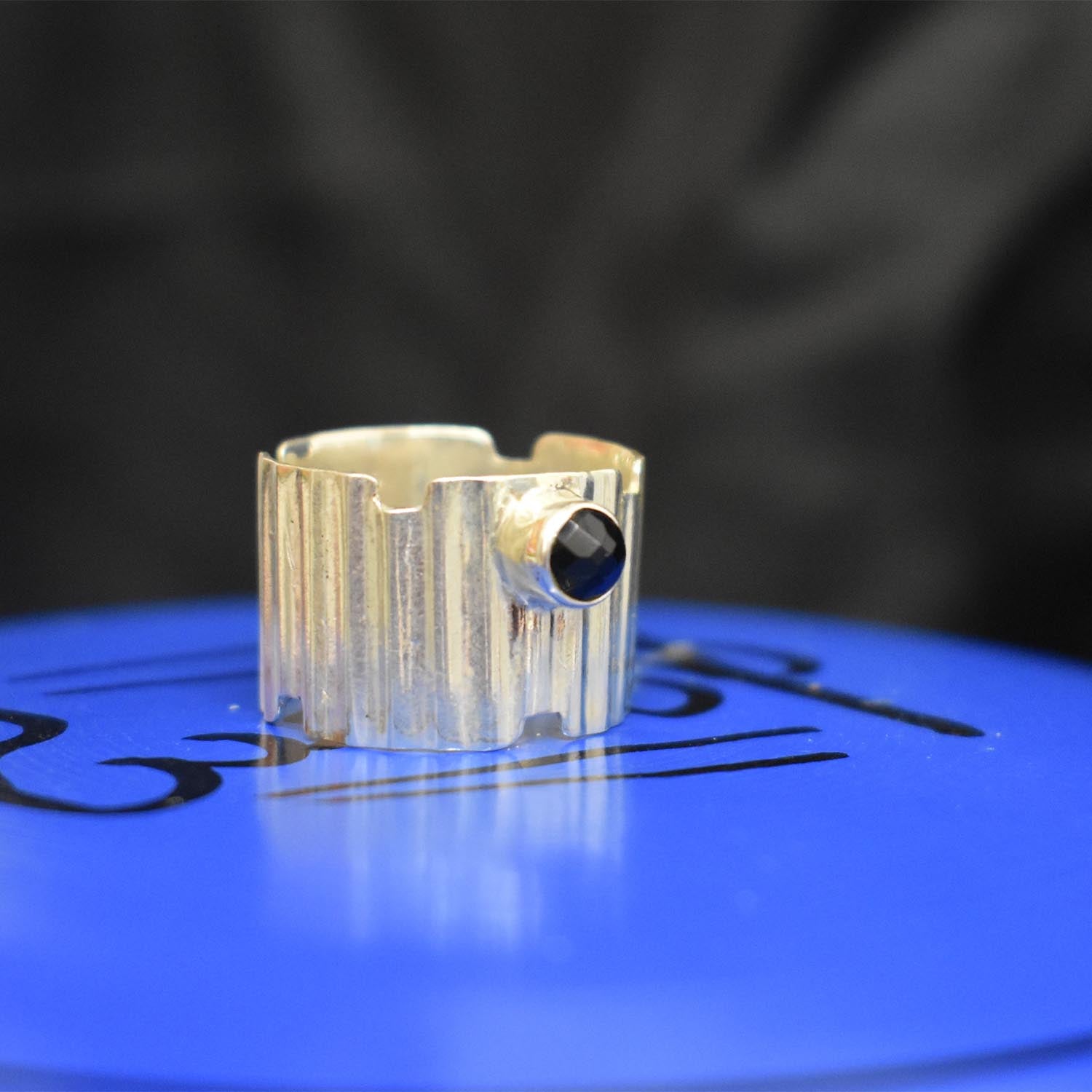 Ganesha Handicrafts, Big band Onyx Ring, Womens Fashion Ring, Band Onyx Ring, Onyx Ring, New trending Rings, Womens Ring.