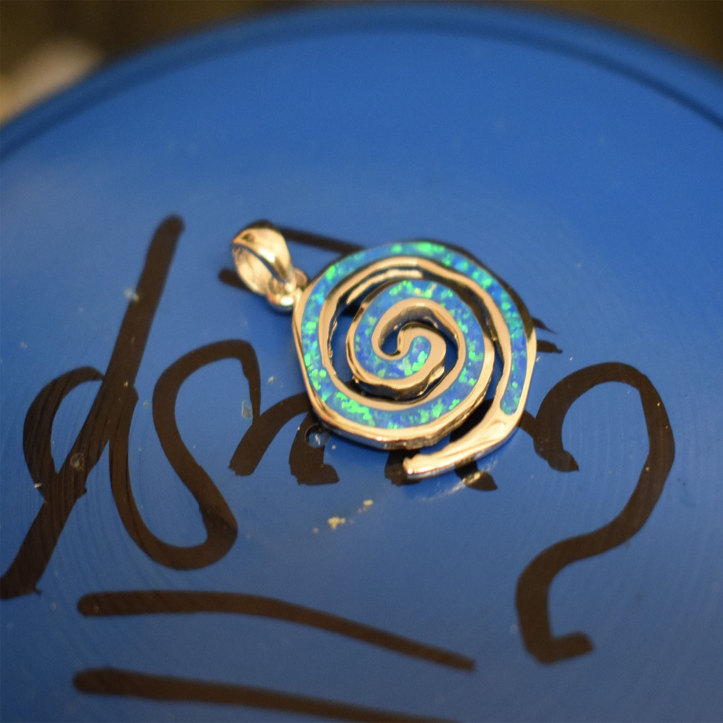 Ganesha Handicrafts, Blue Cultured Opal Swirl, Cultured Opal Swirl, Blue Opal Swirl, Women's fashion Opal Swirl, Traditional Opal Swirl.