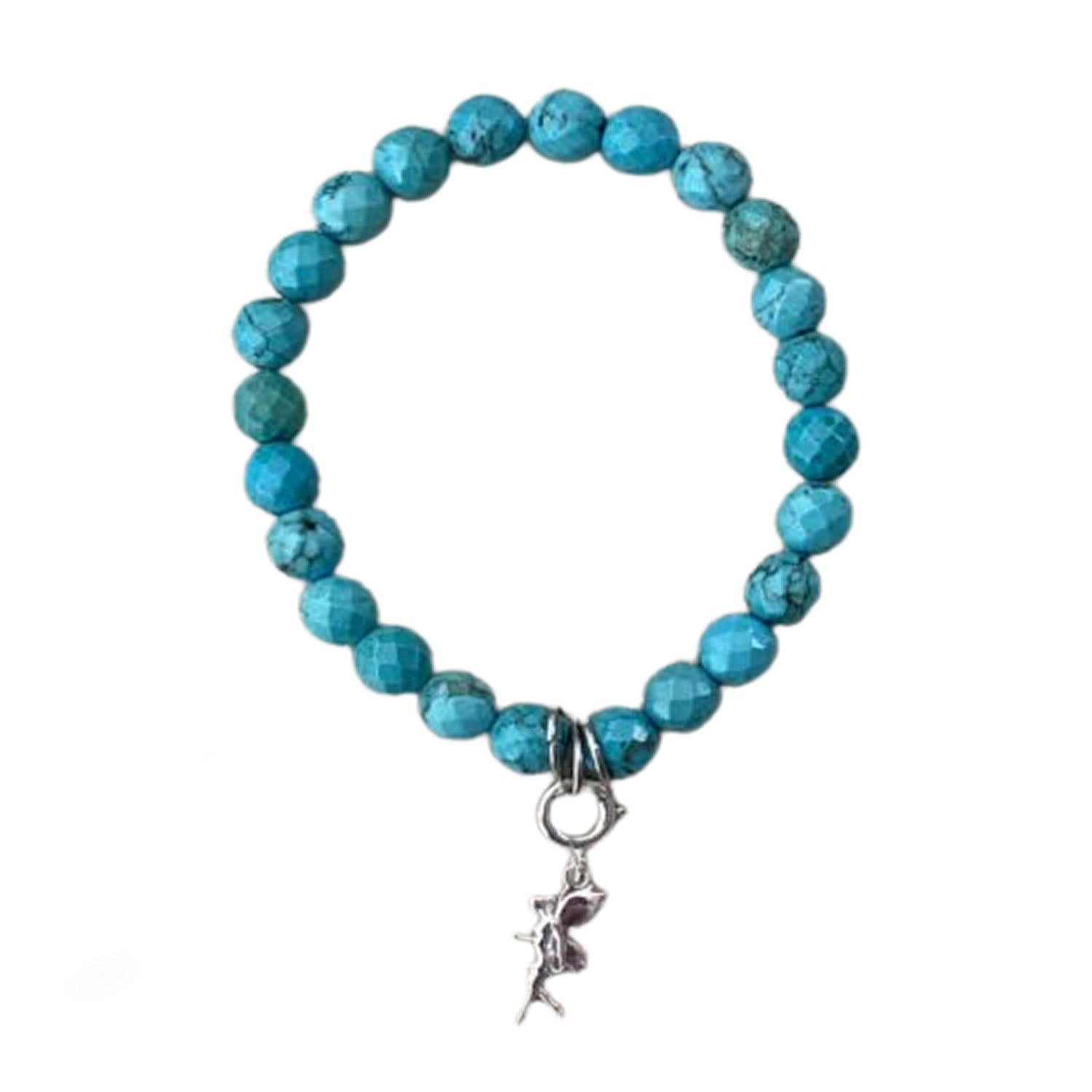 Ganesha Handicrafts, Blue Howlite Bracelet, Blue Bracelet, Howlite Bracelet, Women's Trending Bracelet.