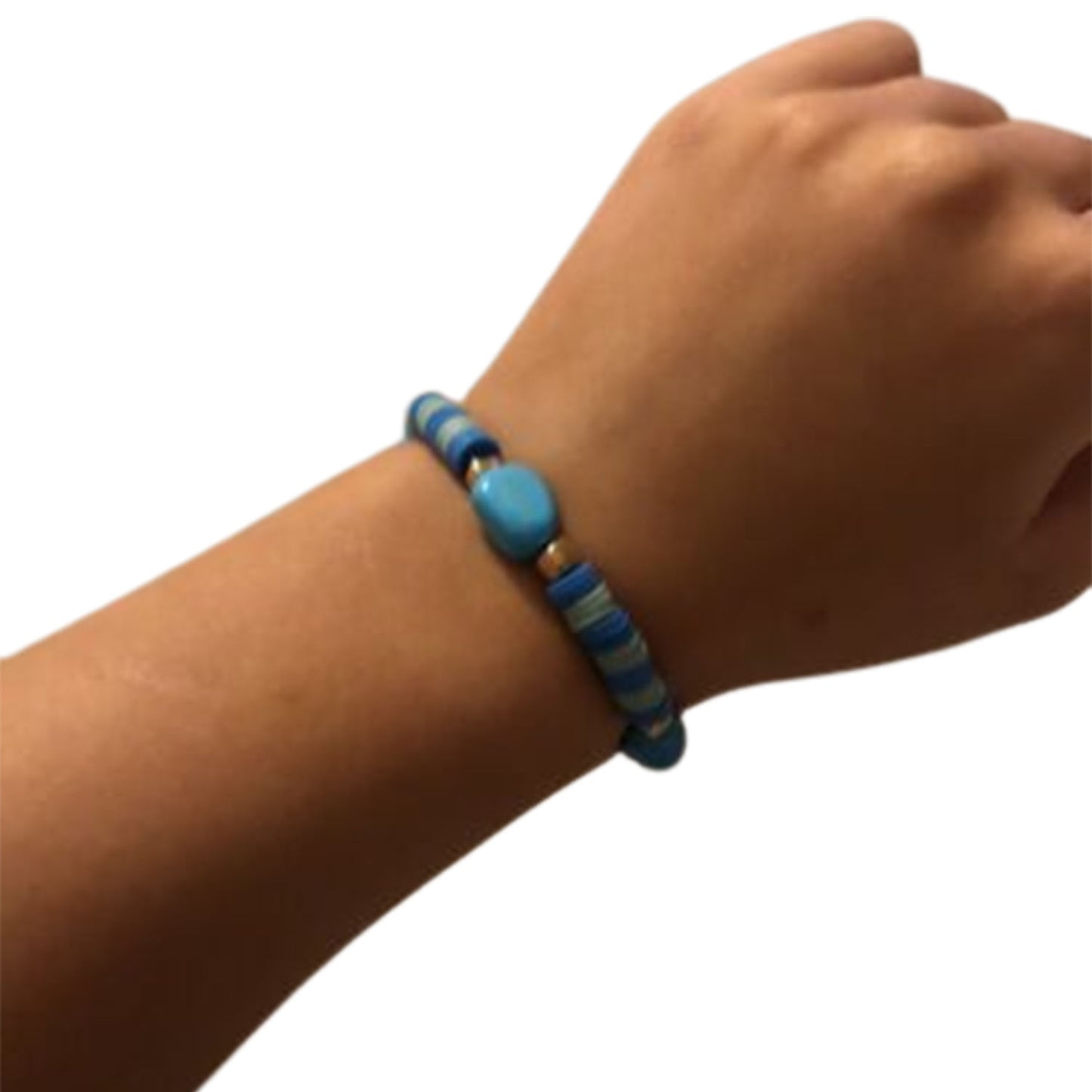 Ganesha Handicrafts, Blue Howlite Bracelet, Blue Bracelet, Howlite Bracelet, Women's Trending Bracelet.