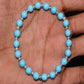 Ganesha Handicrafts, Blue Howlite Bracelet, Blue Bracelet, Howlite Bracelet, Women's Trending Bracelet.