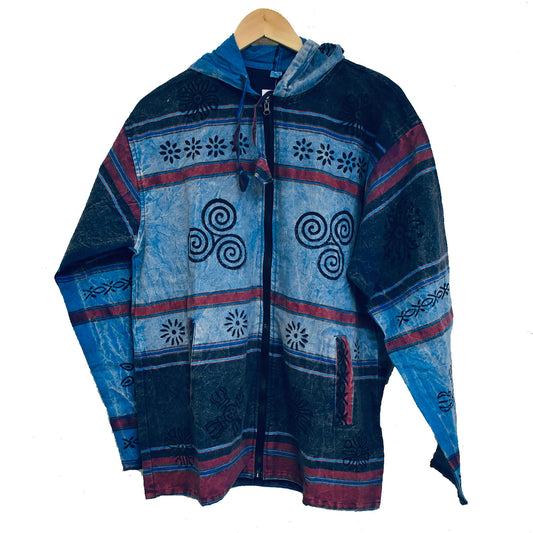 Ganesha Handicrafts, Blue Lightweight Festival Jacket, Lightweight Festival Jacket, Blue Festival Jacket, Festival Jacket, Fashion Jacket, Trending Festival Jacket.