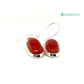 Ganesha Handicrafts, Carnelian Double-Drop Earrings - Sterling Silver (925), Drop Earrings - Sterling Silver (925), Sterling Silver (925), Women's for Fashion Earring. Trending Carnelian Double Sterling Silver .