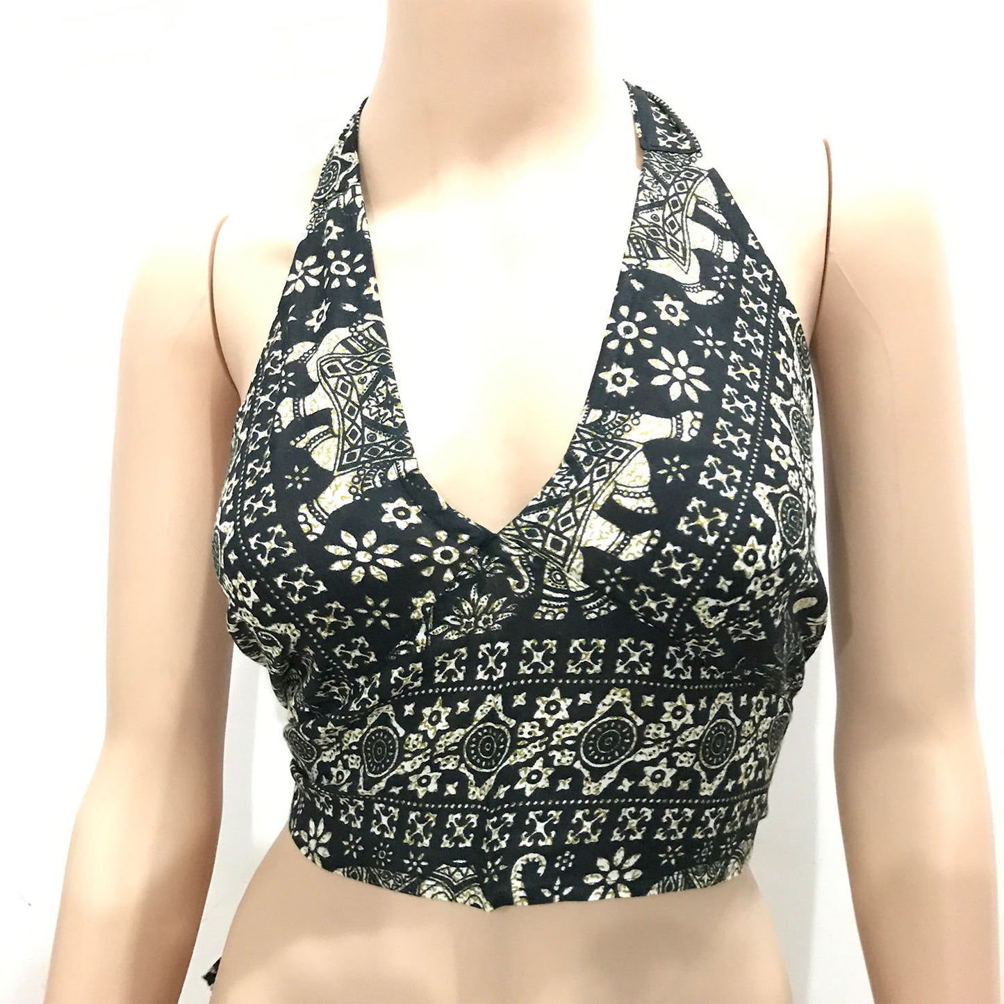Ganesha handicrfats Choli Indian Top Crop Dress Back Less Halter Neck, Halter Neck, Dress Back Less, Top Crop Dress, Choli Indian Top, Indian Crop Top, back less Halter Neck, Black Crop Top