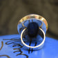 Ganesha Handicrafts Chunky Plain Lapis Ring, Ring, Lapis Ring, Plain Ring, Chunky Ring, Palin Silver Ring