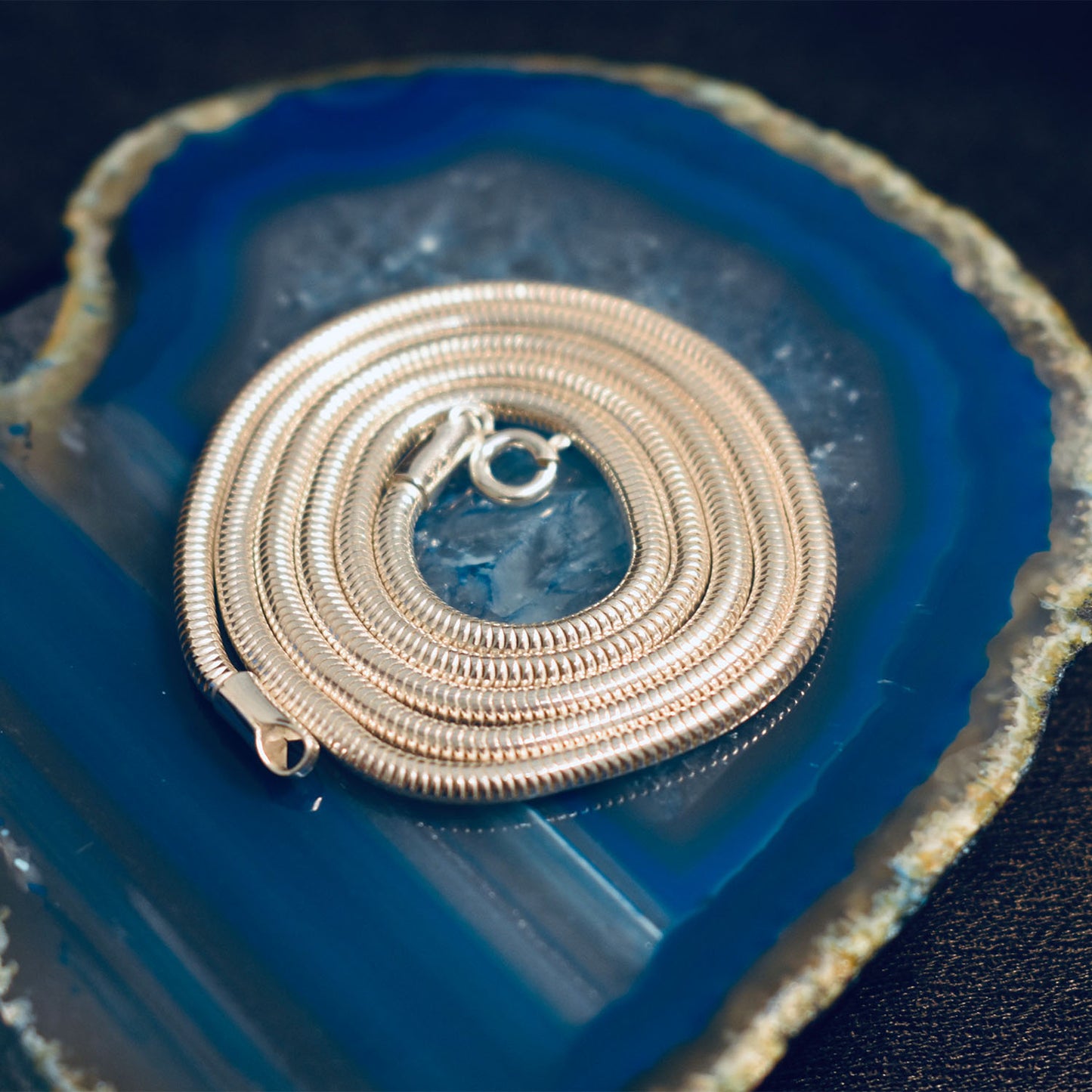 Ganesha Handicrafts Chunky Snake Chain(925), Snake Chain, Silver Chain, Chunky Chain, Chain (925), Plain Chain, Trendy Chain