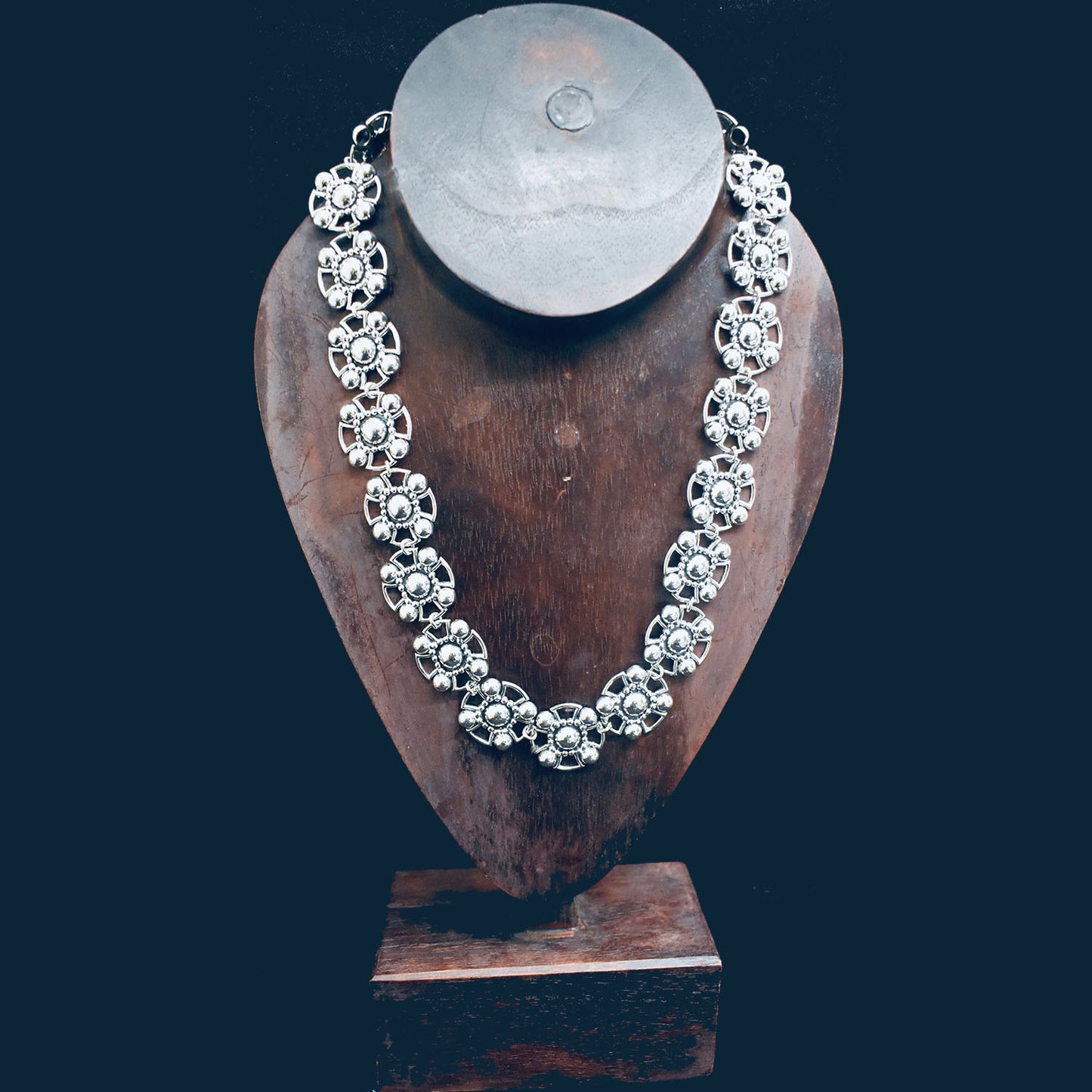 Ganesha Handicrafts Chunky Solid Necklace, Necklace, Silver Necklace, Solid Necklace, Chunky Necklace, Chunky Solid, Beautiful Necklace, Traditional Necklace