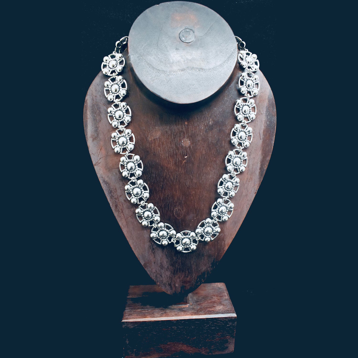 Ganesha Handicrafts Chunky Solid Necklace, Necklace, Silver Necklace, Solid Necklace, Chunky Necklace, Chunky Solid, Beautiful Necklace, Traditional Necklace