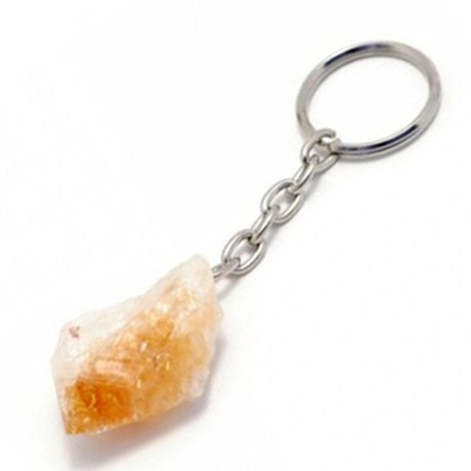 Ganesha Handicrafts Citrine Keychain , Keychain, Key, Chain, Citrine Keychain , Orange color Citrinekeychain
