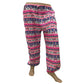 Ganesha Handicrafts, Comfy Cuffed Elephant Print Trousers, Elephant Print Trousers, Comfy Cuffed Trousers, Trending Trousers, Pink Colour Trousers.