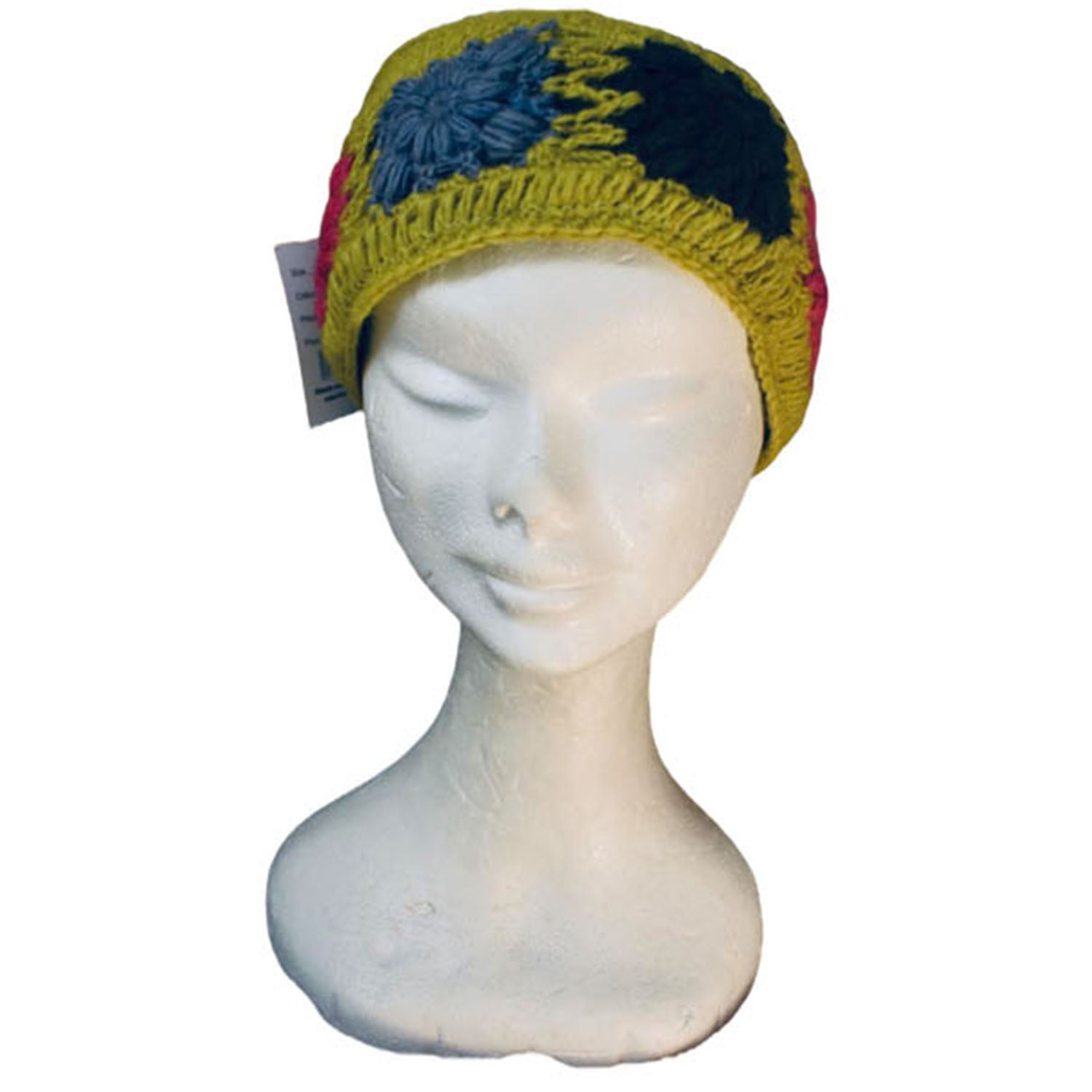 Ganesha Handicrafts Cosy Knitted Headband, Headband, Knitted Headband, Cosy Headband, Cosy Knitted, BLue Headband, Trending Haedband, Modern Headband, Flower Design Headband