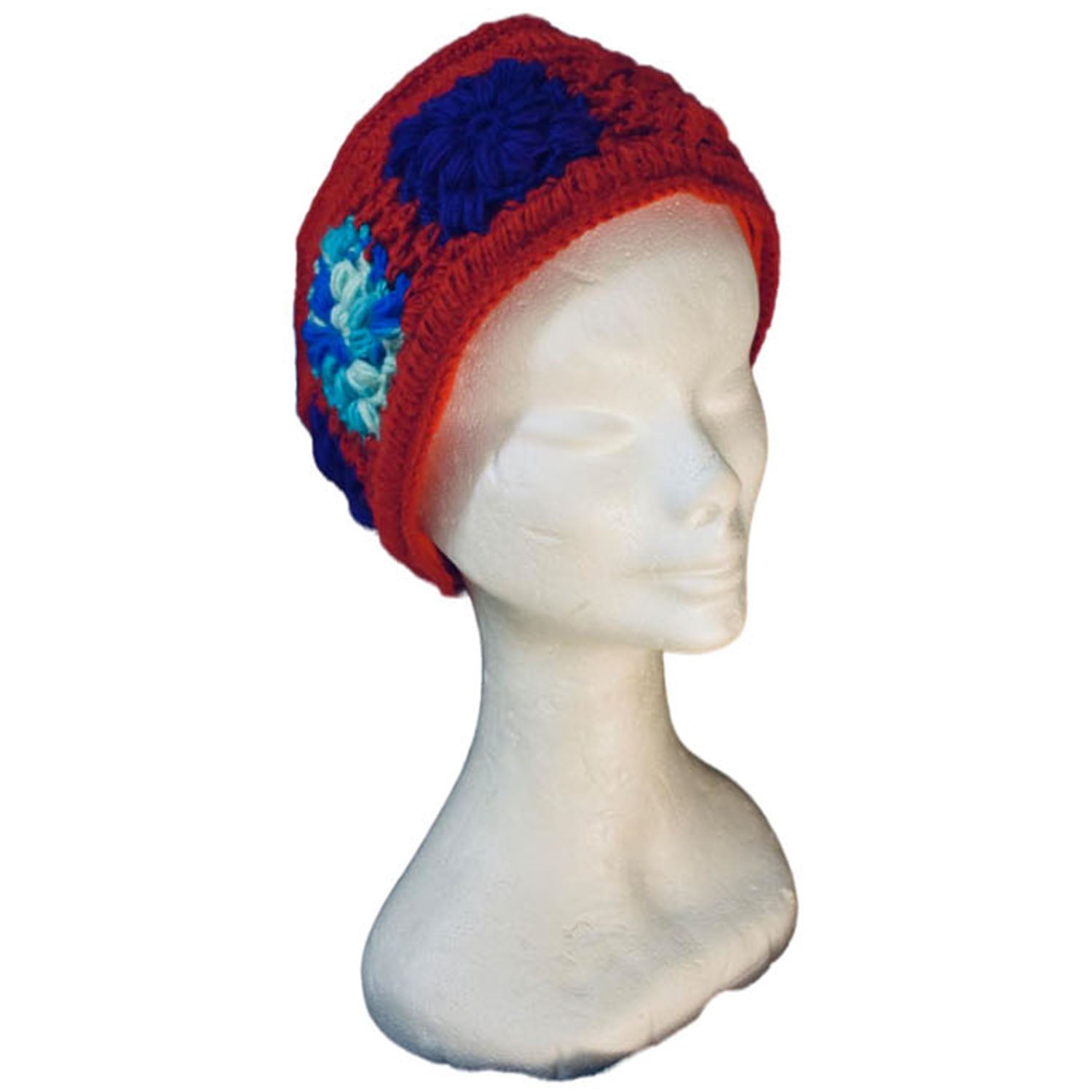 Ganesha Handicrafts Cosy Knitted Headband, Headband, Knitted Headband, Cosy Headband, Cosy Knitted, BLue Headband, Trending Haedband, Modern Headband, Flower Design Headband