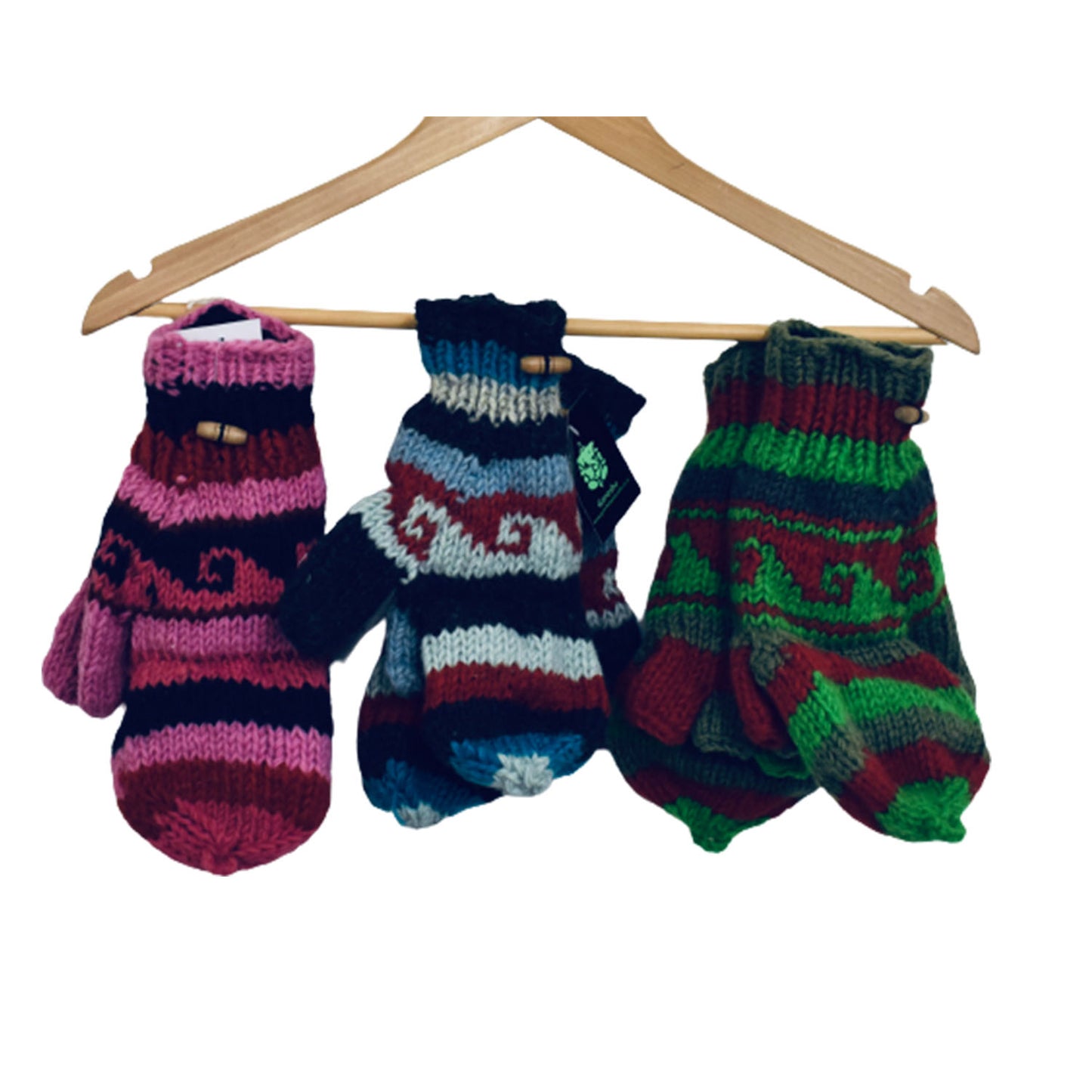 Ganesha Handicrafts Cosy Winter Gloves, Gloves, Winter Gloves, Cosy Gloves, Multicolour Gloves, Soft Gloves