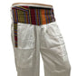 Ganesha Handicrafts, Cuffed Solid Colour Trousers, Colour Trousers, Trending Cuffed Colour Trousers, White Colour Trousers.