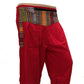 Ganesha Handicrafts, Cuffed Solid Colour Trousers, Colour Trousers, Trending Cuffed Colour Trousers, Red Colour Trousers.