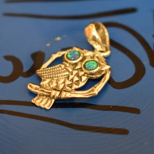 Ganesha Handicrafts, Cultured Opal Owl, Opal Owl, Womens Trending Owl  Pendant, New Model Womens Pendant,  Womens Fashion Pendant, Womens  New Trending Stylish Pendant. 