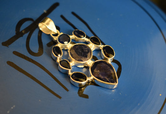 Multi-stone Sapphire Pendant