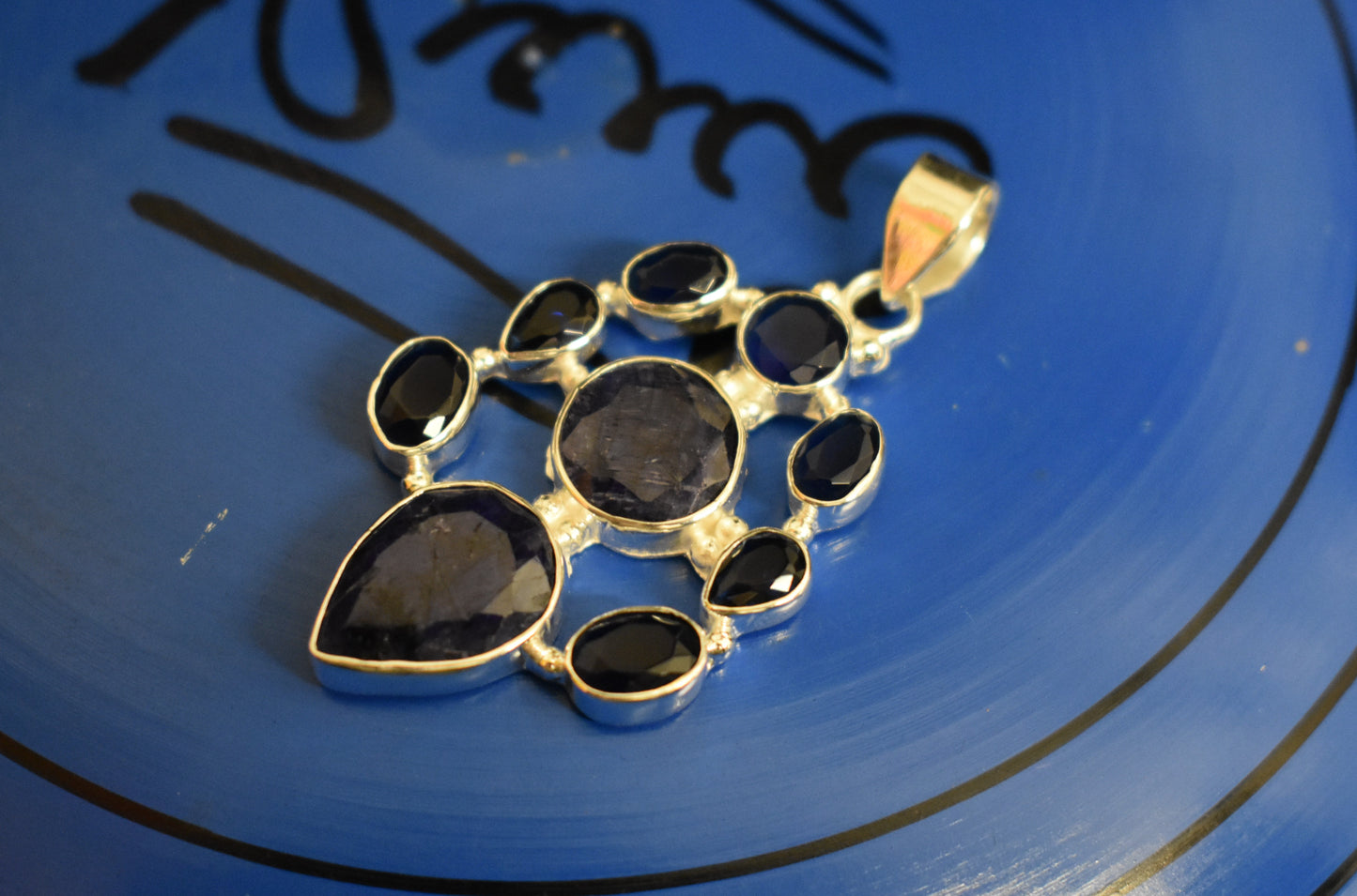 Multi-stone Sapphire Pendant