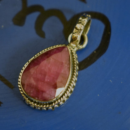 Ganesha Handicrafts, Dainty Ruby Pendant, Ruby Pendant, Womens Trending Pendant, New Model Womens Pendant, Womens Modern Pendant, Stylish Pendant for Women's Collections. 